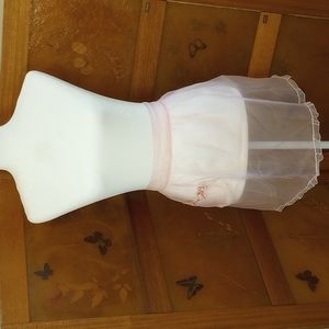 VTG Pink Sheer Cottagecore Apron